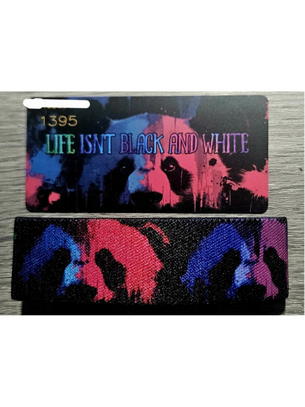 ZOX "LIFE ISN'T BLACK & WHITE" 1395 PANDAMONIUM UNREDEEMED COLLECTIBLE WRISTBAND